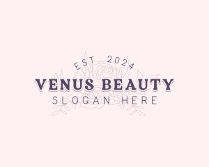 Perfume Floral Beauty logo design