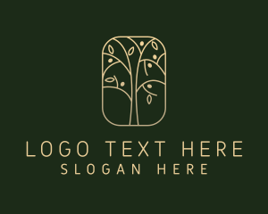 Natural - Golden Tree Horticulture logo design