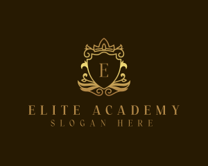 Academy - Crown Shield Academy logo design