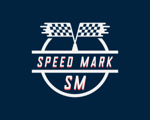 Race Flag Automotive logo design