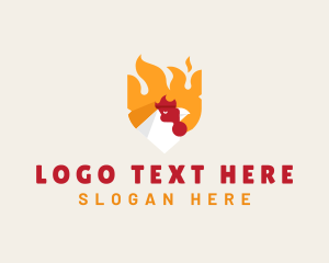 Restaurant - Chicken Flame Barbecue logo design