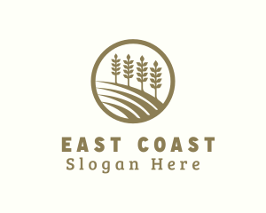 Wheat Farm Field Logo