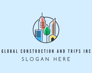 Skyscraper - City Building Town logo design