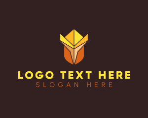 Ruler - Modern King Crown logo design