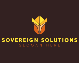 Sovereign - Modern King Crown logo design