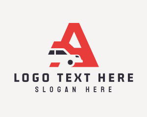 Car Racing - Car Service Letter A logo design