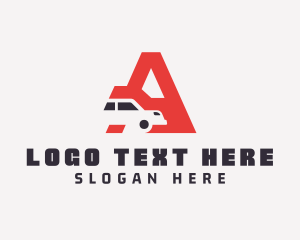 Driver - Automotive Car Letter A logo design