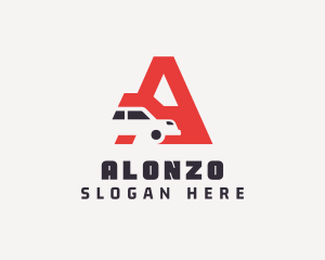 Automotive Car Letter A logo design