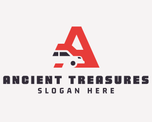 Automotive Car Letter A logo design