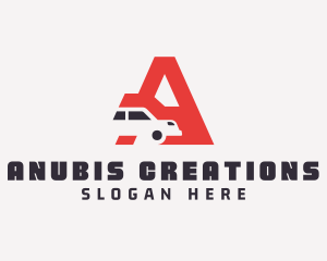 Automotive Car Letter A logo design