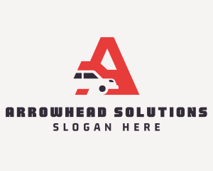 Automotive Car Letter A logo design