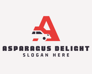 Automotive Car Letter A logo design