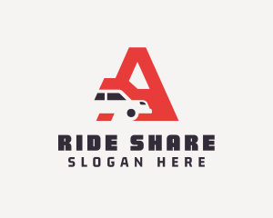 Carpool - Automotive Car Letter A logo design