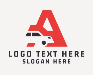 Spare Parts - Car Service Letter A logo design