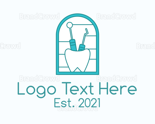 Tooth Dental Equipment Logo