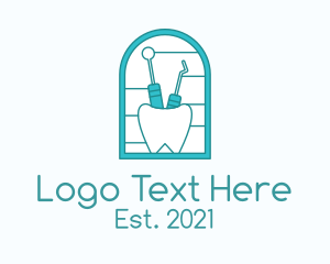 Dental Clinic - Tooth Dental Equipment logo design