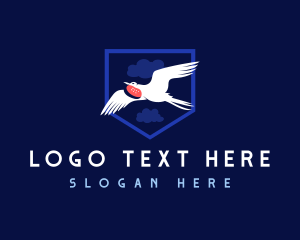 Avian - Flying Frigate Bird logo design