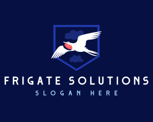 Flying Frigate Bird logo design