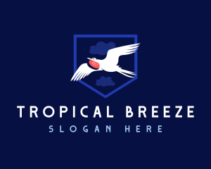 Flying Frigate Bird logo design