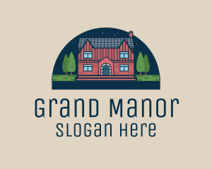 Evening House Manor  logo design