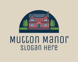 Evening House Manor  logo design