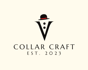 Collar - Tuxedo Collar Hat logo design