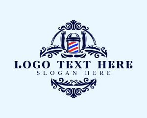 Groomer - Grooming Barber Razor logo design