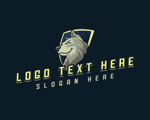 Gradient - Wolf Dog Beast logo design