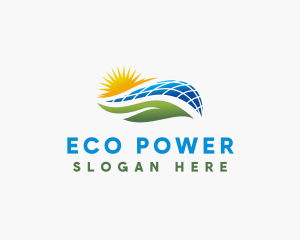 Renewable - Solar Power Energy logo design