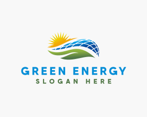 Solar Power Energy logo design