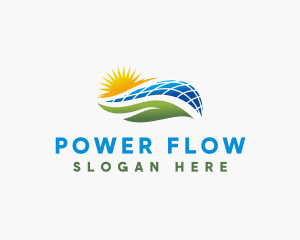 Solar Power Energy logo design