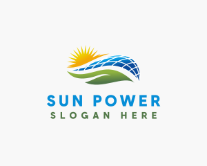 Solar Power Energy logo design