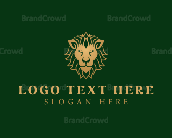 Luxury Jungle Lion Logo