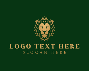 Kingdom - Luxury Jungle Lion logo design