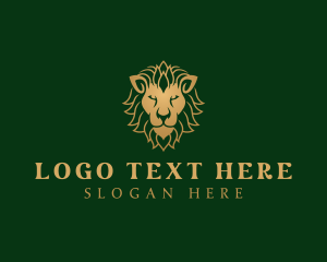 Jungle - Luxury Jungle Lion logo design