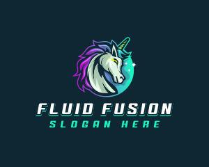 Bisexual - Unicorn Pegasus Gaming logo design