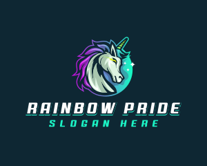 Homosexual - Unicorn Pegasus Gaming logo design