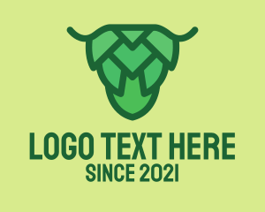 Alcoholic - Green Hops Brewery logo design