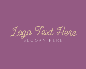 Elegant - Curve Script Wordmark logo design