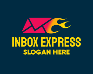 Email - Hot Mail Envelope logo design