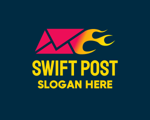 Post - Hot Mail Envelope logo design