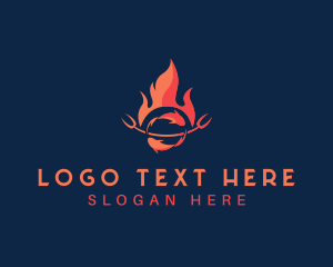Barbecue - BBQ Grill Seafood logo design