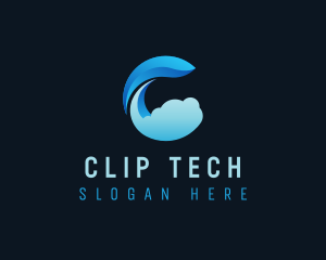  Cloud Startup Letter C logo design