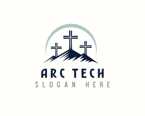 Arc - Ministry Cross Crucifix logo design