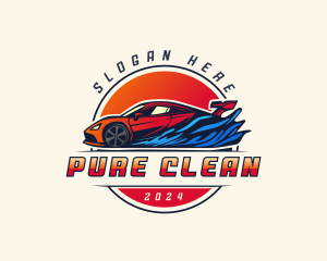 Car Wash Cleaning logo design