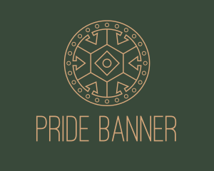 Bronze Medieval Shield  logo design