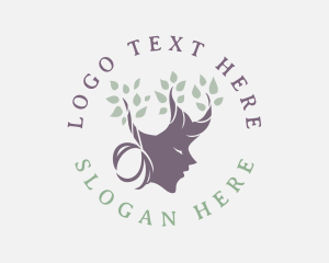 Leaves - Natural Woman Tree logo design