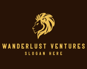 Majestic Wild Lion logo design