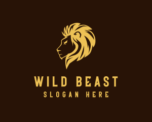 Majestic Wild Lion logo design