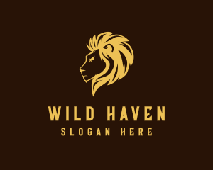 Majestic Wild Lion logo design